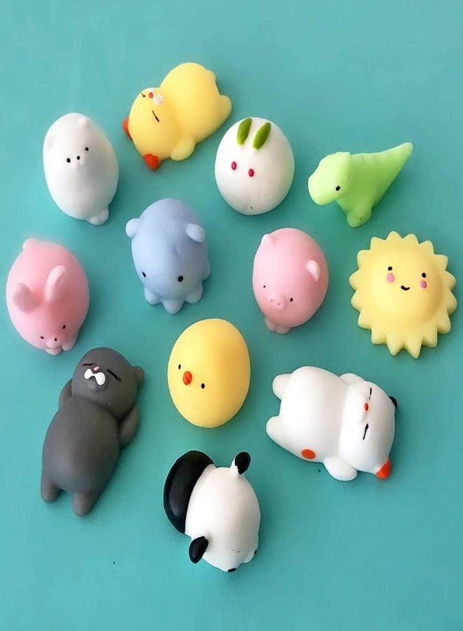 ANAB GI Kawaii Mochi Squishy Toys - Mini Animal Stress Relief Squishies for Kids' Birthday Party Favors (Random, 5 Pack) - Image 1